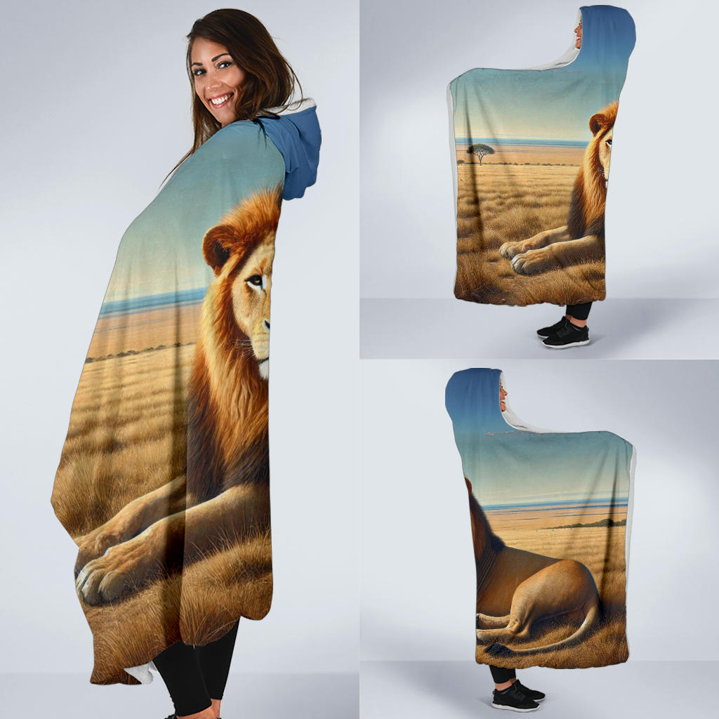 Male Lion | Hooded Blanket