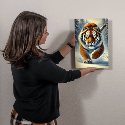 Amur Tiger | Premium Gloss Metal Wall Art
