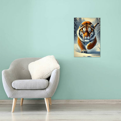 Amur Tiger | Premium Gloss Metal Wall Art