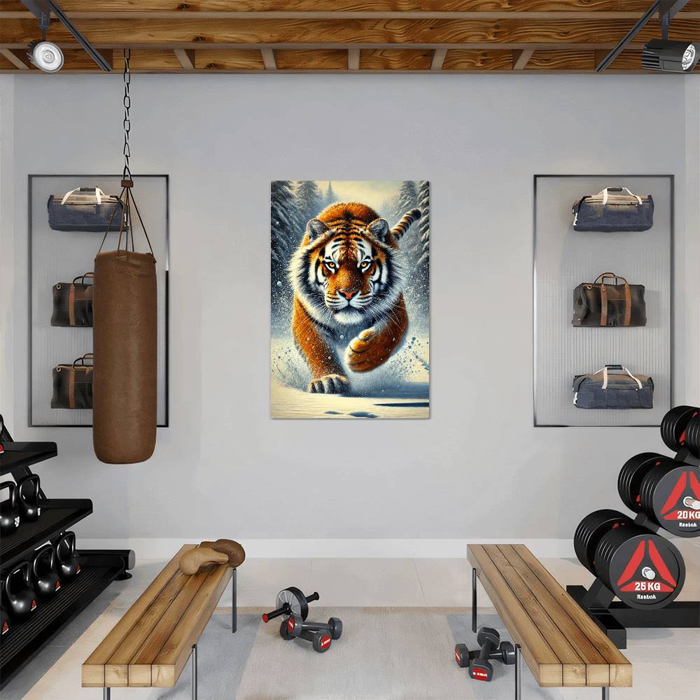 Amur Tiger | Premium Gloss Metal Wall Art