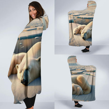 Polar Bear | Hooded Blanket