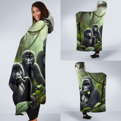 Mountain Gorilla | Hooded Blanket