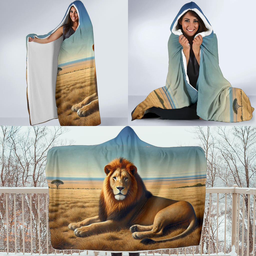 Male Lion | Hooded Blanket