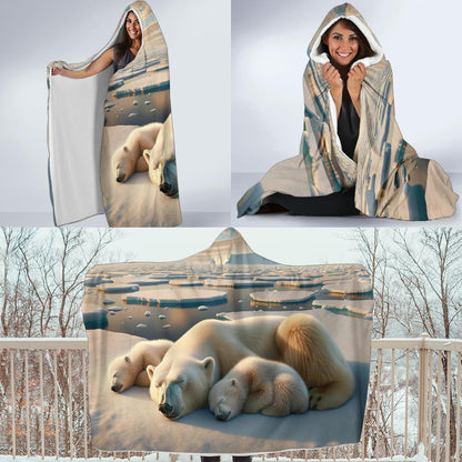 Polar Bear | Hooded Blanket