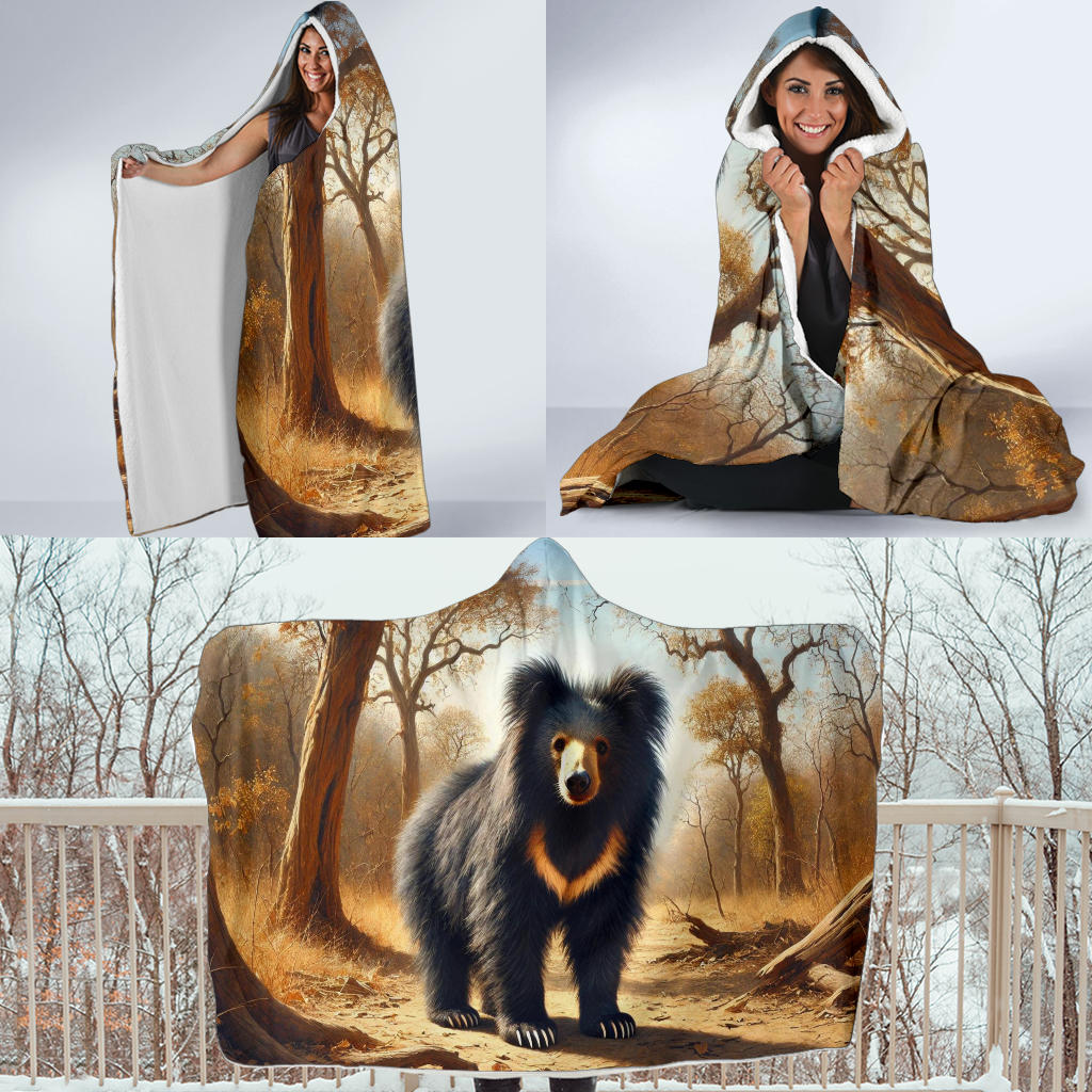 Sloth Bear | Hooded Blanket