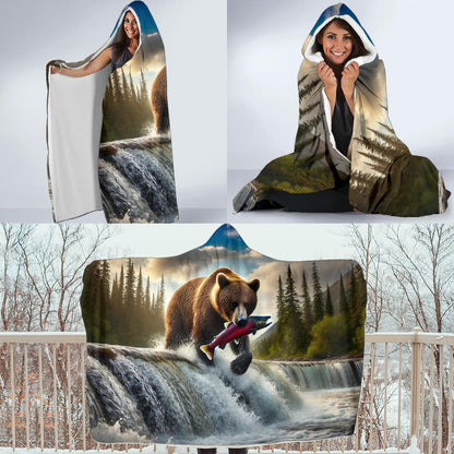 Brown Bear | Hooded Blanket